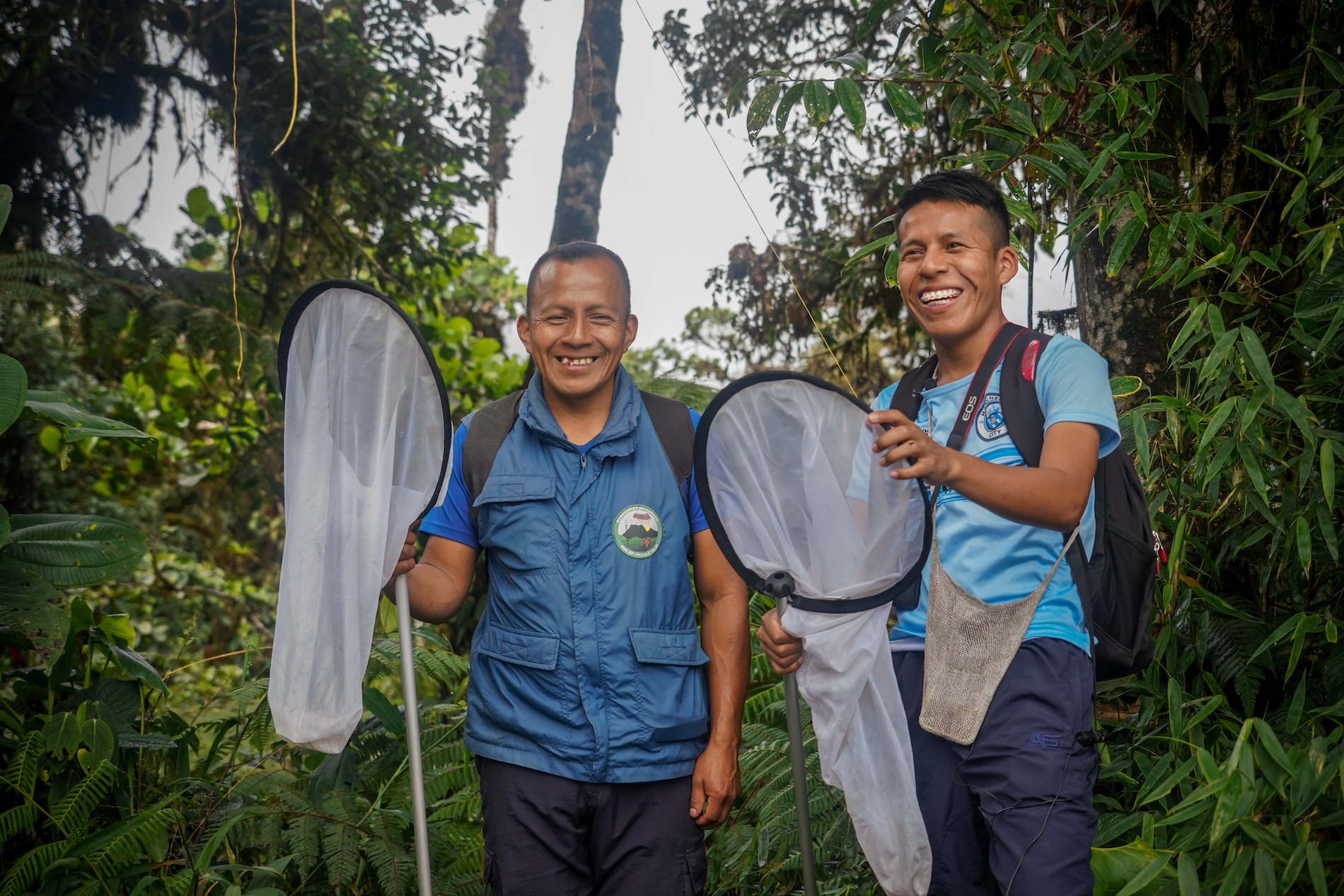 Investigadores awá - Colombia - Reserva La Planada