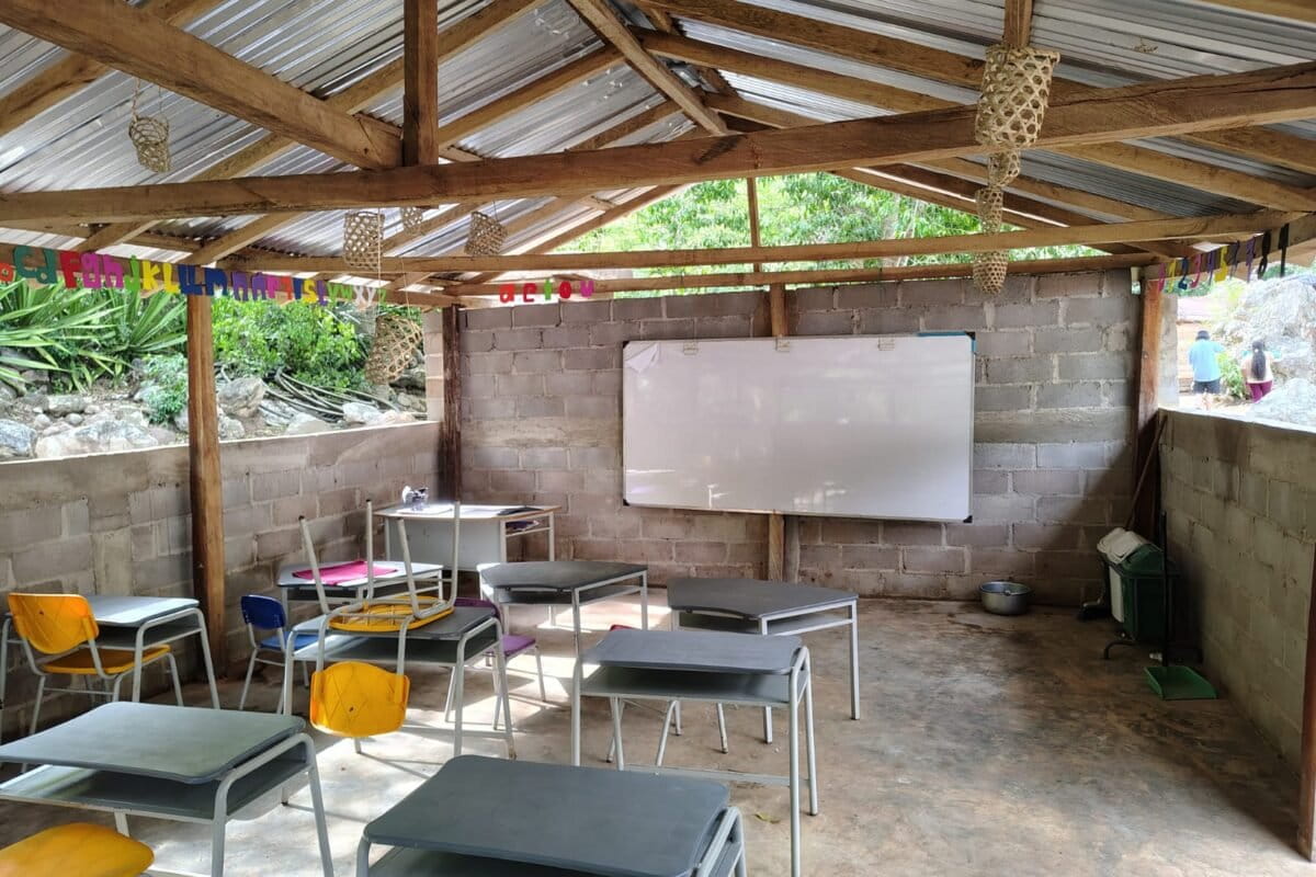 Escuela de la comunidad yukpa Misión Sokorpa. Foto: Antonio Paz Cardona