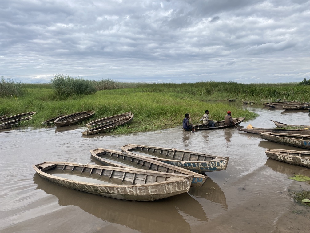 Une vue sur le lac Tshangalele, qui appartient au bassin de la Lufira, localisé à Likasi dans le Haut-Katanga. Image de Saibe Kabila pour Mongabay.