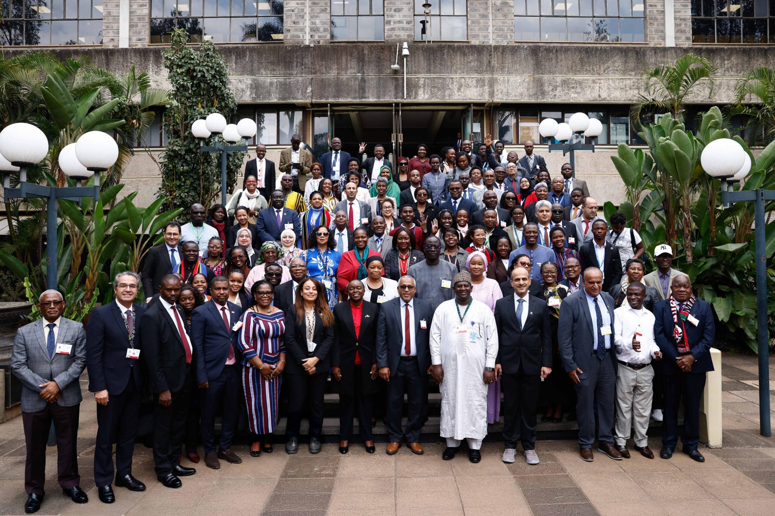 Les ministres africains de l'Environnement, lors de la Conférence ministérielle africaine sur l’environnement, tenue du 14 au 18 juillet 2025, à Nairobi, au Kenya. Image de Stop Ecocide International, publiée avec l'aimable autorisation de Patricia Willocq.