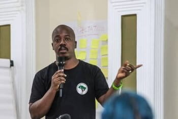 Ange-David Baïmey, Coordonnateur des programmes à l’ONG GRAIN en Afrique. Image fournie par Ange-David Baïmey.