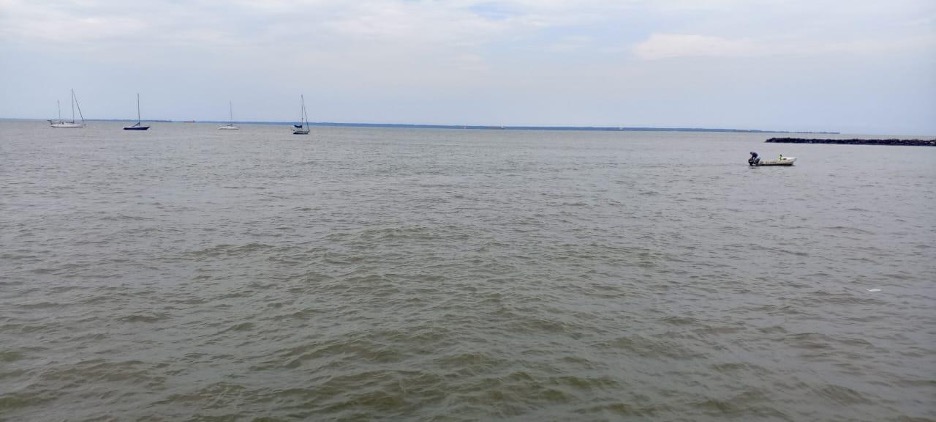 Une vue de la mer au Gabon, le 17 décembre 2025, Libreville. Image de Fabrice Ondo pour Mongabay.