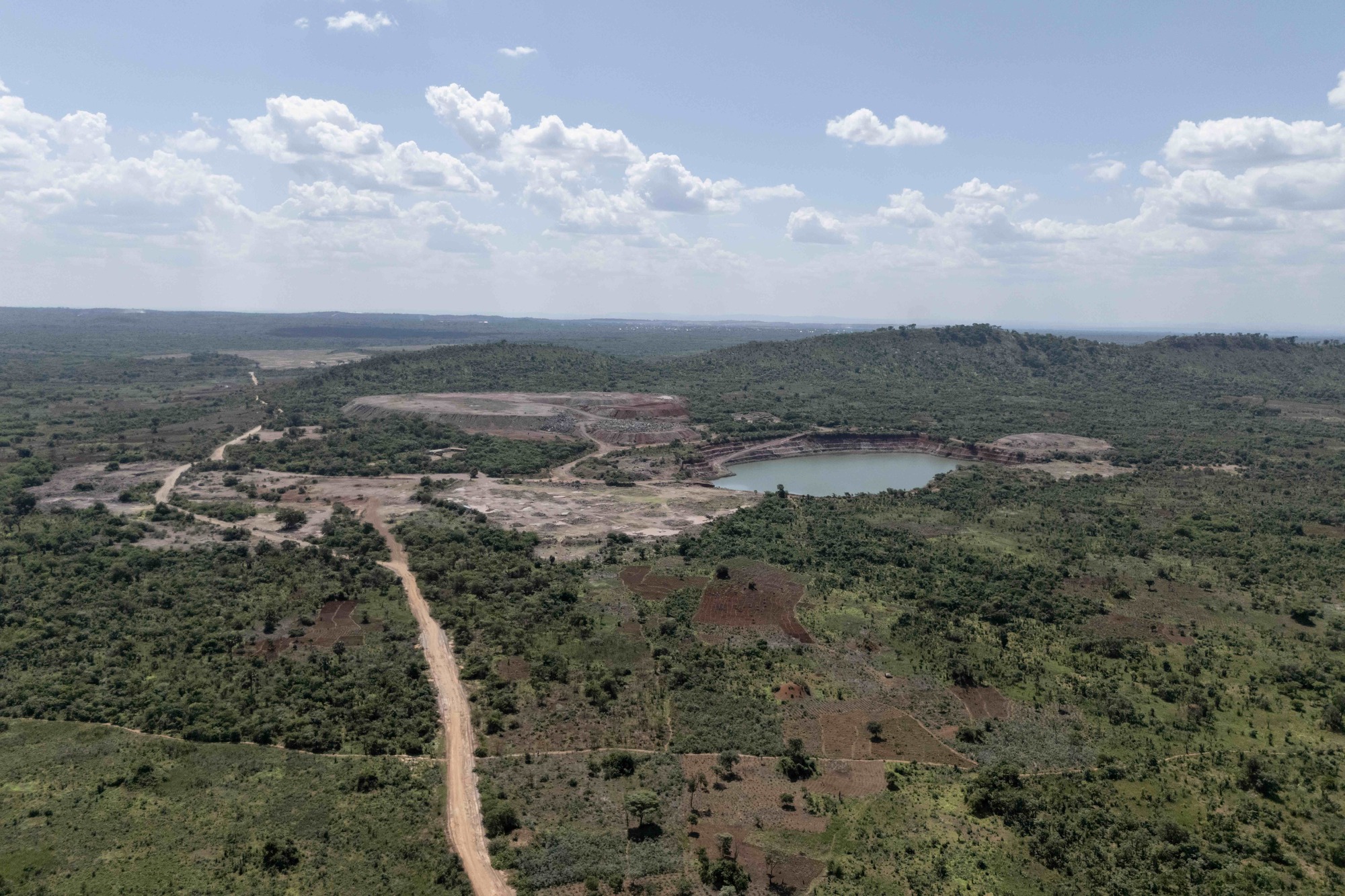 Une mine à Likasi, en République démocratique du Congo, le 26 novembre 2025. La RDC abrite certains des minéraux les plus stratégiques au monde — notamment le cobalt, le coltan, le cuivre et le lithium — essentiels aux technologies modernes et à la transition énergétique mondiale. Image Glody Murhabazi/AFP.