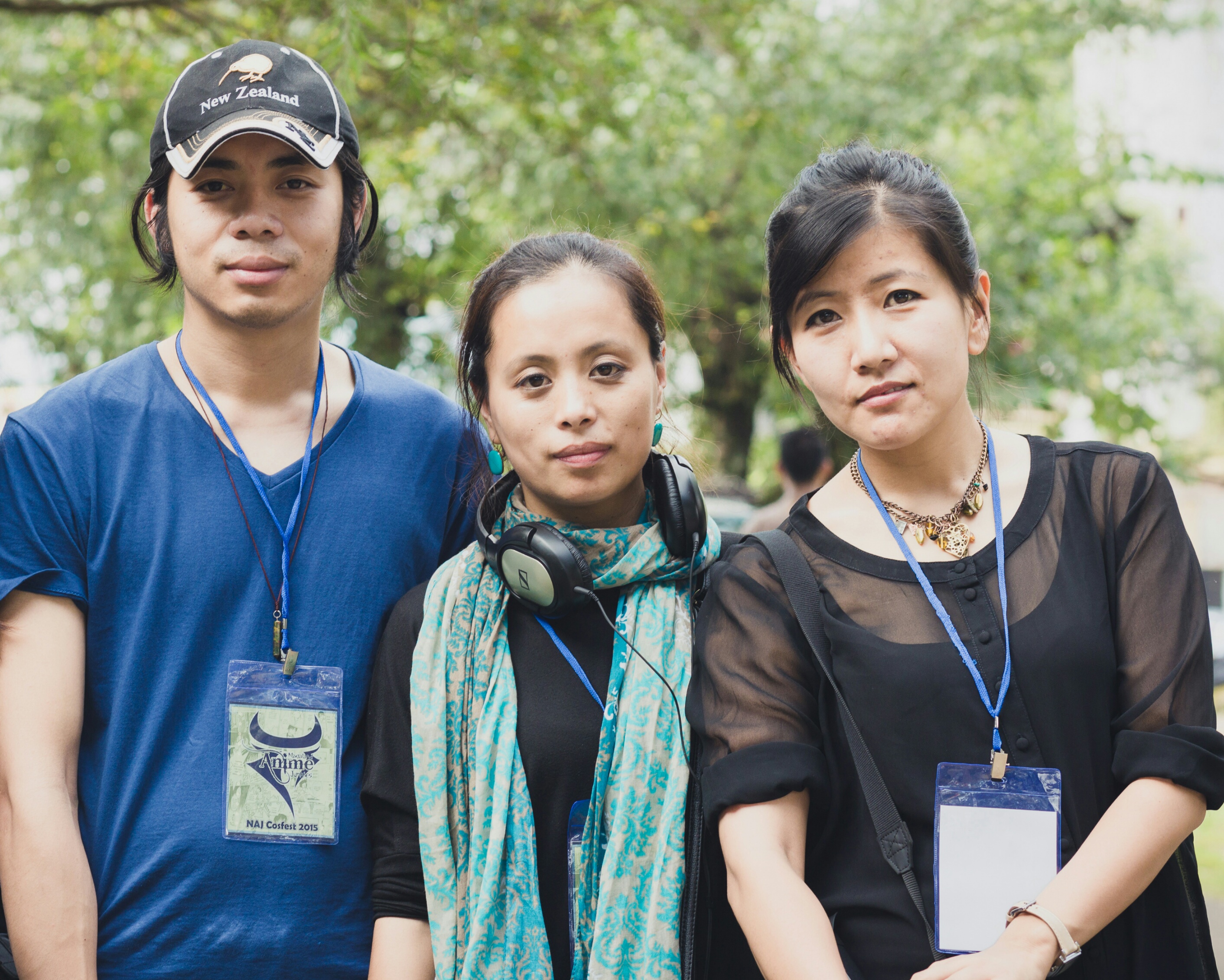Sesino Yhoshu is flanked by 'The Pangti Story' team members Megotsolie Dolie and Neithonuo Tungoe. Photo credit: Hopong Chang Sesino Yhoshu is flanked by 'The Pangti Story' team members Megotsolie Dolie and Neithonuo Tungoe. Photo credit: Hopong Chang