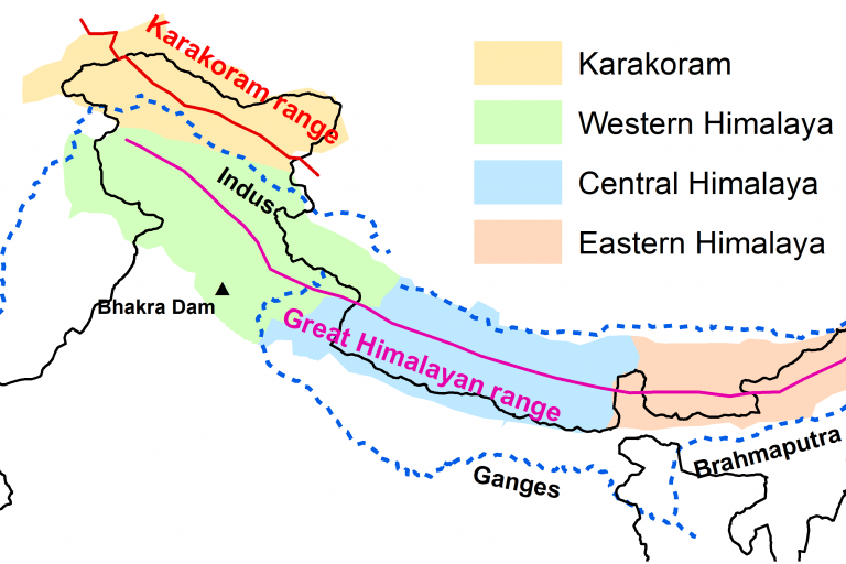 Himalayan States In India Map Himalayan Glaciers Are Wasting Away, Threatening Mountain Communities