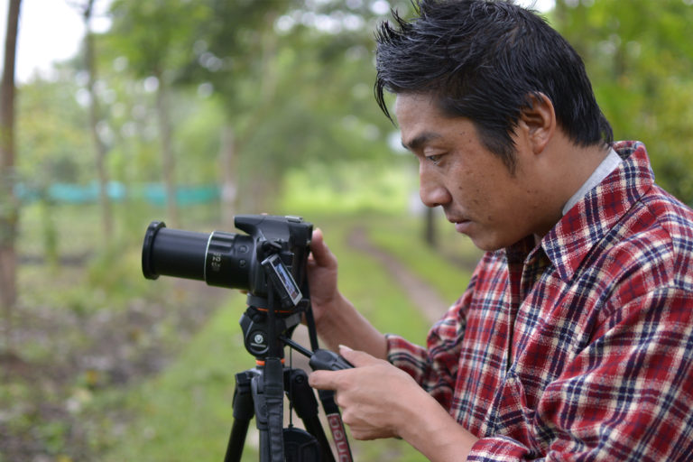 A participant at Green Hub's video fellowship