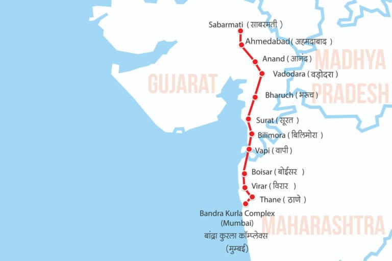 Mumbai Ahmedabad Bullet Train Route Map : Let us know more about this ...