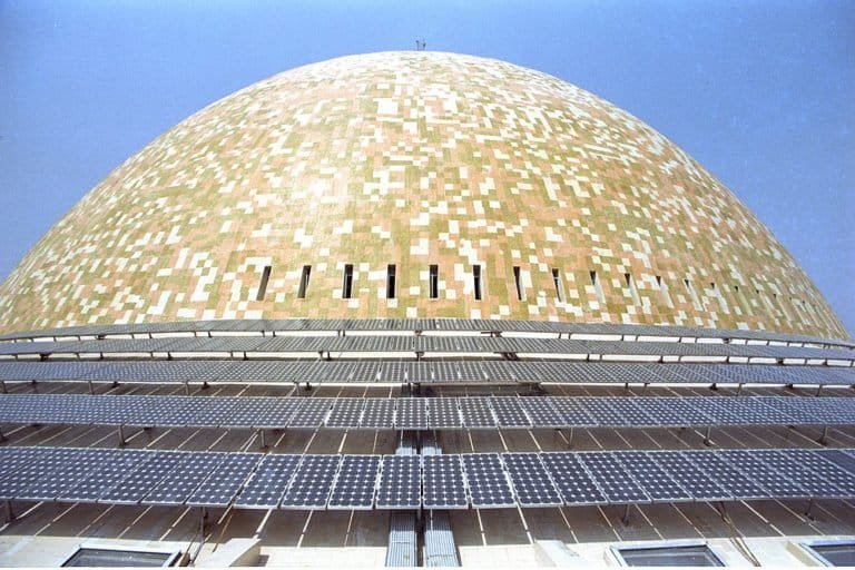 The finance minister provided an additional capital infusion of Rs 10 billion to the Solar Energy Corporation of India. Photo by Biswarup Ganguly/Wikimedia Commons.