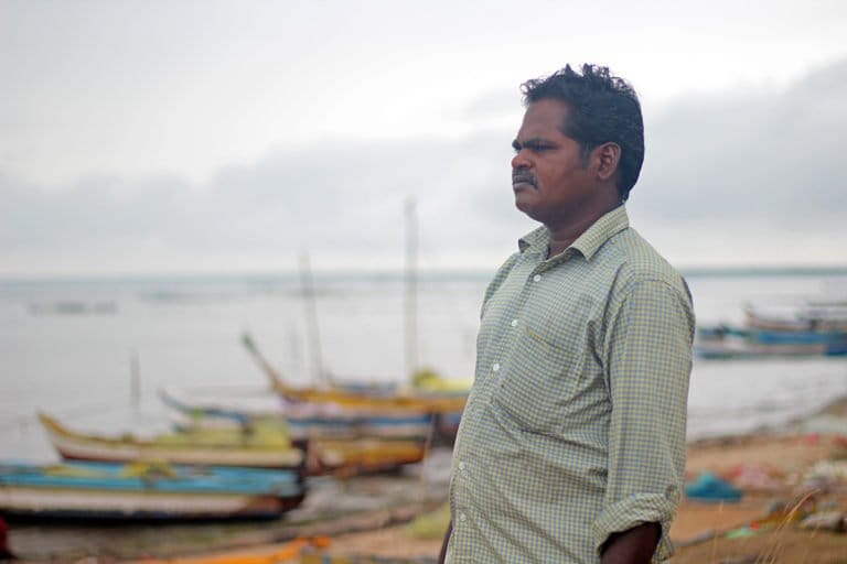 Murugan, a fisherman from Adaikathavan village, worked on seagrass restoration in the region. Photo by Balasubramaniam N.