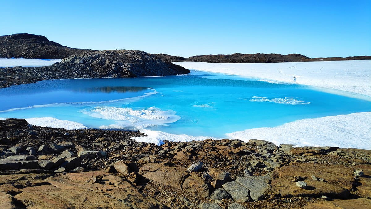 Most of the ice-free regions in Antarctica are along the continental edge of have a lot of lakes, which form an important area for research. Photo by Mahesh Badanal/NCPOR.