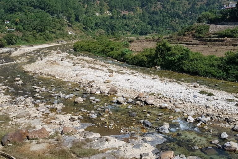 River Pungar is the lifeline of Reema valley and mining poses a threat to its health. Photo by Hridayesh Joshi.