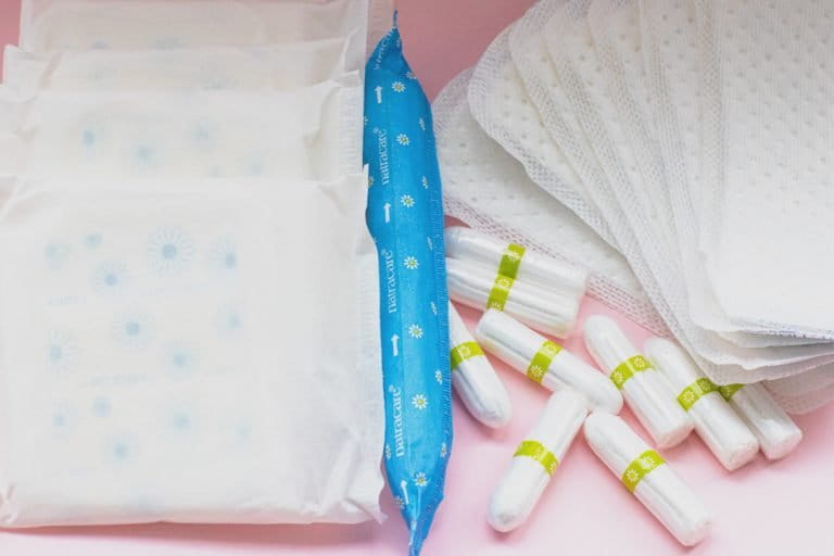 Disposable sanitary napkins are made primarily out of plastic. They take 500-800 years to fully disintegrate.