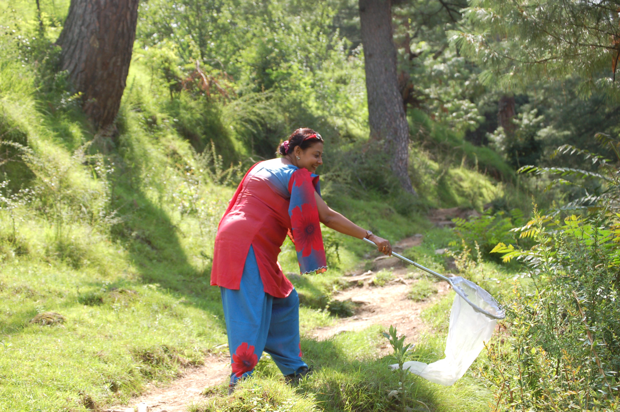 Dhriti Banerjee, a forensic entomologist, on the field. Photo from ZSI.