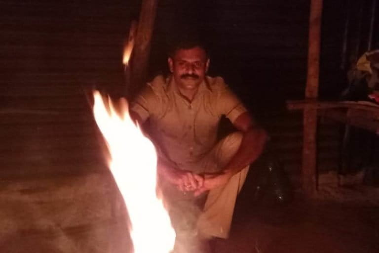 Night patrolling to protect the sandal forests from smugglers. Photo by K A Shaji.