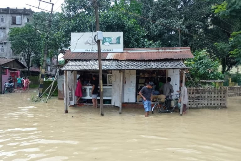 About 80 percent of Silchar was submerged last week. Photo by Subhadeep Dutta.