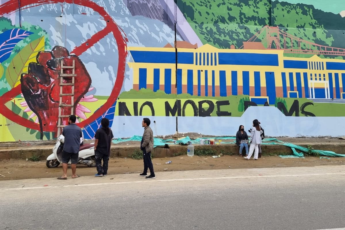 Protests over dam construction in Arunachal Pradesh have been observed in the Siang River belt. However, most protests against big dams have weaken.