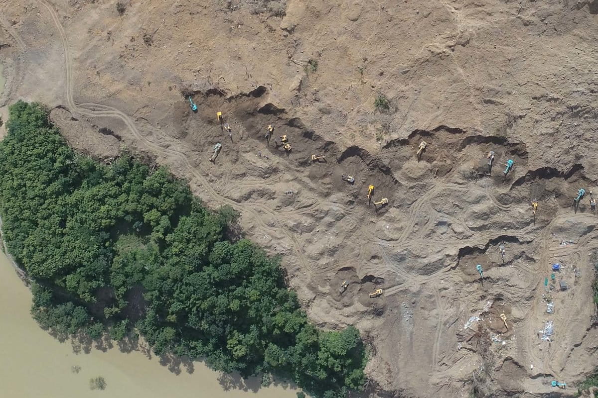 Rescue operations looking for missing people in Tupul. Photo from Tupul (Makhuam) landslide (Noney district, Manipur)