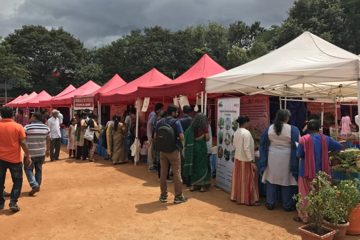  Glimpse of ‘Oota from your Thota.’ This initiative by the Garden City Farmers Trust of Bangalore seeks to break misconceptions about urban agriculture and has motivated citizens to take up terrace gardening in an effort to promote sustainability. 