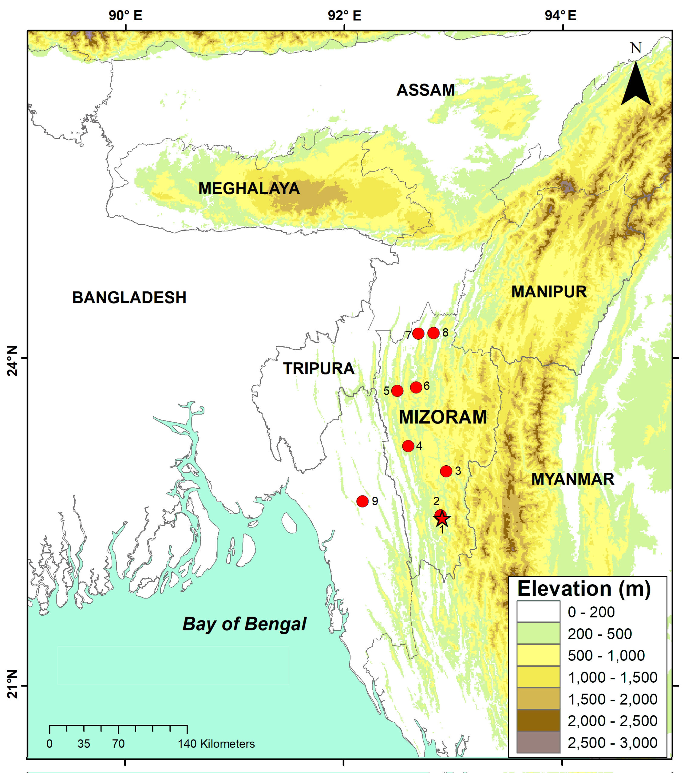 Image shows a map