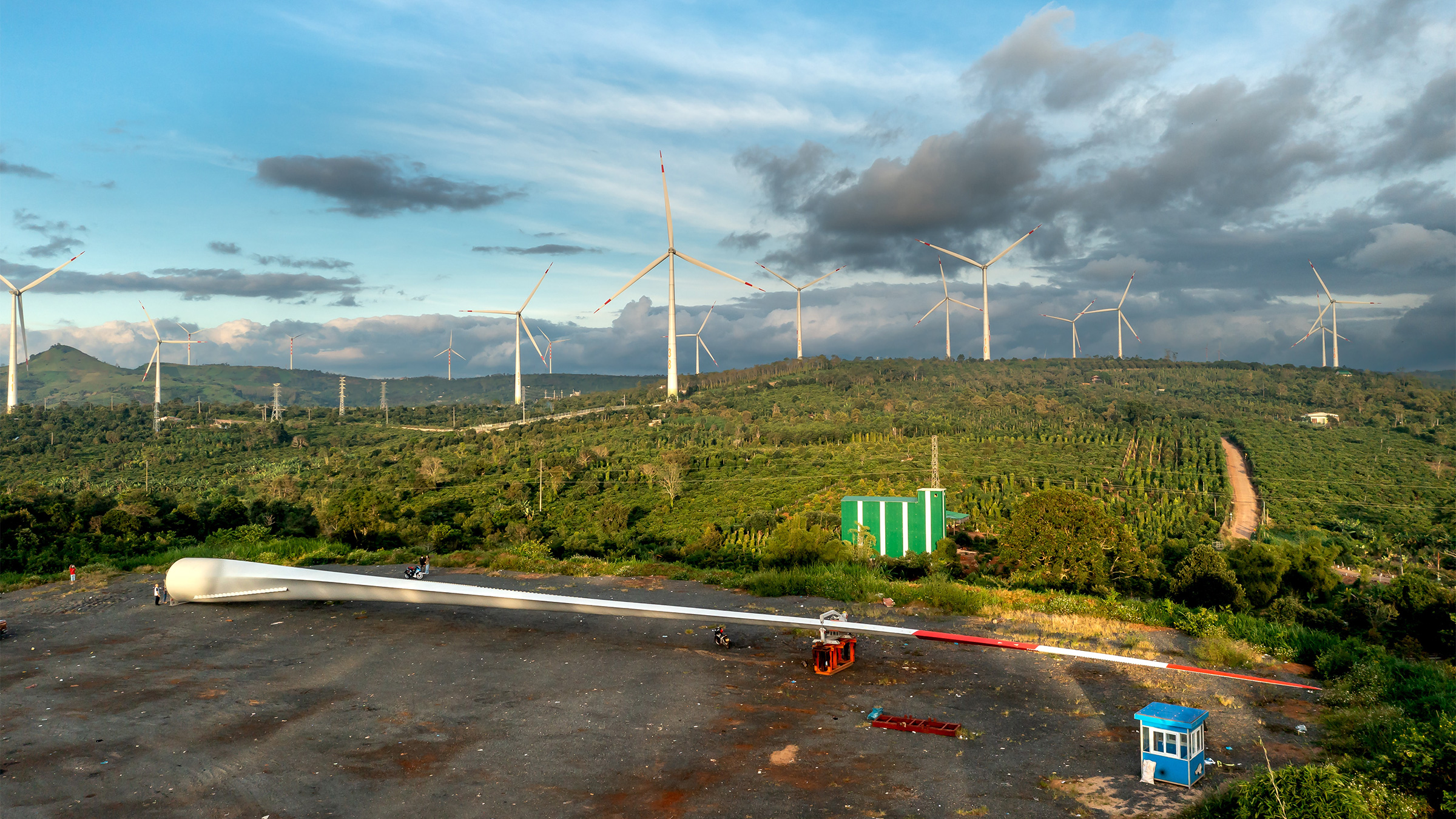 Wind mills.