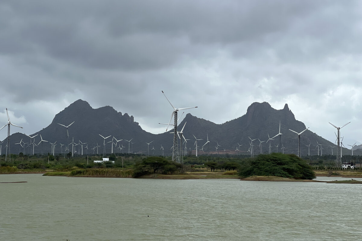 According to Tamil Nadu Spinning Mills Association (TASMA), its members have invested in wind energy across the windy passes  of the state, such as Aralvaimozhi, Senkottah, Palghat and Andipatti. Photo by Gowthami Subramiam.