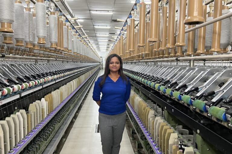 Kiruthika Padmanabhan, CEO of ASM Spinning Mills. Photo by Gowthami Subramaniam.