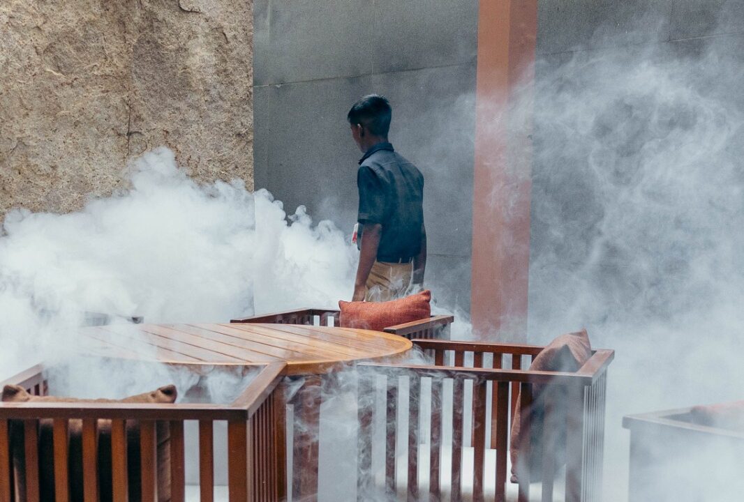 Insect fumigation. Image courtesy of Nathania Ria Prince.