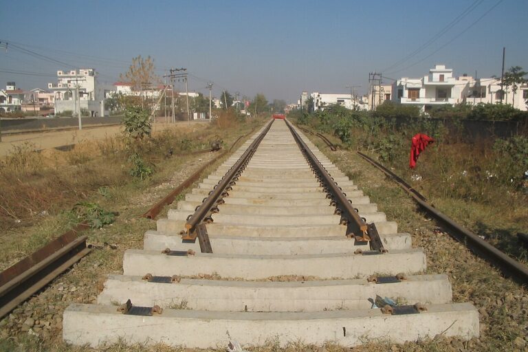A railway line under maintenance in Jalandhar. In March, the MoEFCC notified a new regulatory framework that for the first time, defined “linear projects” to include a string of projects including railway lines that require extraction of over 20,000 cubic metres of ordinary earth. Image by Gopal Aggarwal via Wikimedia Commons (CC BY 2.0).