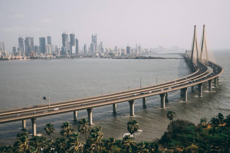 In the 2000s, the Bandra-Worli Sea Link was opened to the public. In the 2010s, a 29.2 kilometre long coastal road was conceptualised along the western side of Mumbai. Image by Wirestock/Envato.