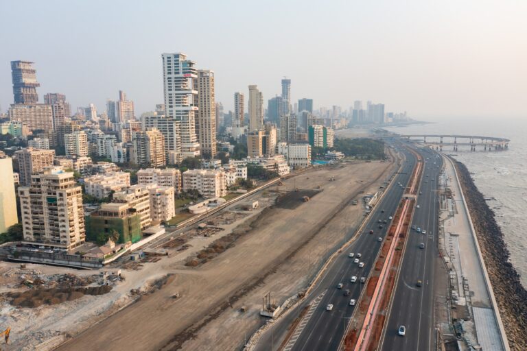 The 100-acre stretch of newly reclaimed land from Nepean Sea Road to Worli. Climate scientists, ecologists and other have formed a collective to propose that a native forest be planted here to improve climate resilience in the city. Image courtesy of Friends of the Mumbai Coastal Forest.