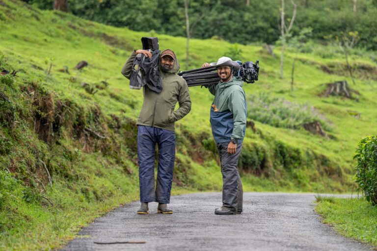 Sandesh Kadur (left) with team member Nakul Raj. Image by Sanat Dahiya.