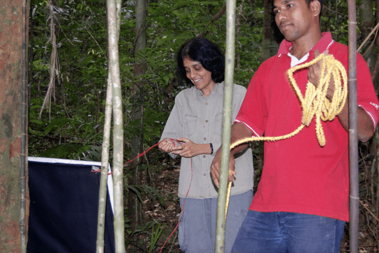 Rohini Balakrishnan with field assistant Sudhakar in Kudremukh. Image by Manjari Jain.
