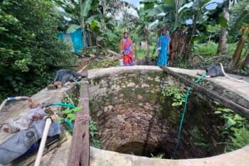 Watershed works have raised the water table in Charmalik region, enabling farmers to irrigate with dugwells and cultivate multiple crops. Image by Nidhi Jamwal.