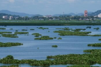 Deepor Beel is Guwahati’s major stormwater storage basin, and is facing stress from unregulated urban runoff. Image by Arnie via Flickr (CC BY 2.0).