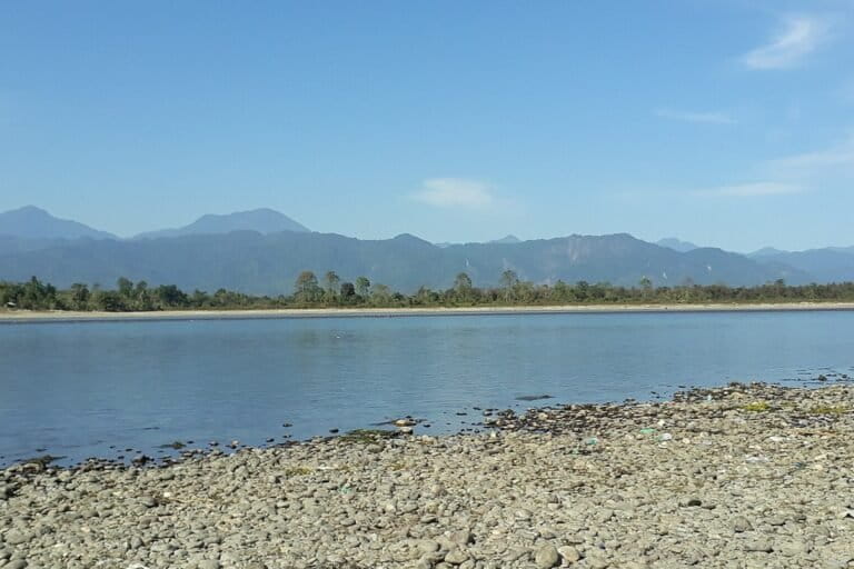 The Subansiri river in North Lakhimpur, Assam. Image by Joli via Wikimedia Commons (CC BY-SA 4.0).