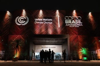 Around the venue at COP30 in the Brazilian Amazon. (Photo: © UN Climate Change - Kiara Worth)
