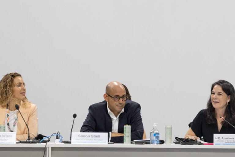 Participants at a high-level ministerial dialogue on climate finance. While developed countries pledge $300 billion per year by 2035 for climate action, a report released two days into the summit say that developing countries excluding China will require $2.4 trillion annually by 2030. Image © UN Climate Change – Kiara Worth via Flickr (CC BY-NC-SA 4.0).