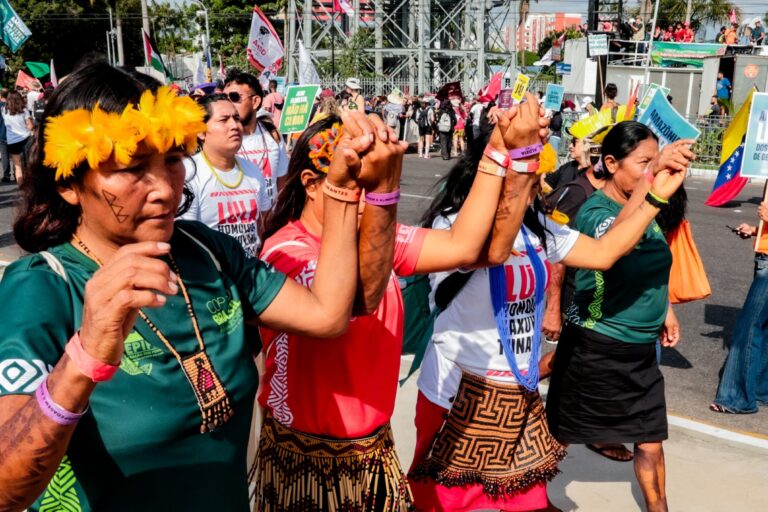 The People’s Summit brought together more than 1,100 civil society organisations and highlighted themes such as food sovereignty, environmental justice and just transition. Image by André Ferreira/Mighty Earth.