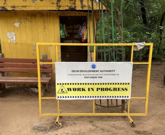 Kukrail is not an isolated case; critical forests across India are being turned into tourist zones, like Sanjay Van in Delhi. Legal protections are being bent to accommodate roads, beautification drives, and recreational “upgrades.” Image by Bhawna Tanwar.