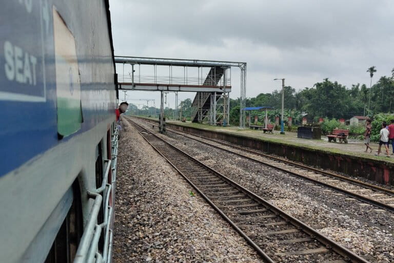 A train station in Assam. Experts say that elephant–train collisions are not new to people in the Kampur subdivision in Nagaon. In 2016, four elephants were mowed down by a train, close to the spot of the recent accident. Representative image by Himanshum14 via Wikimedia Commons (CC BY-SA 4.0).