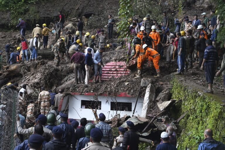 July rainfall worsened August floods in Punjab in 2023, says study 2 Rescuers search for people trapped after a landslide triggered by extreme rainfall on the outskirts of Shimla, Himachal Pradesh in August, 2023. (AP Photo/ Pradeep Kumar, File)