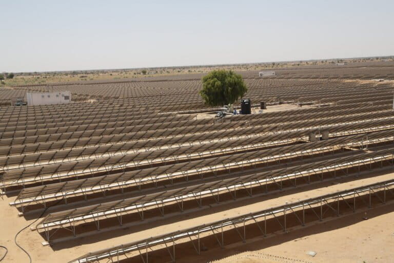 Budget signals a shift in India’s climate and energy priorities 4 Solar panels in Rajasthan. Image by CIFaction via Flickr (CC BY-NC-ND 2.0).