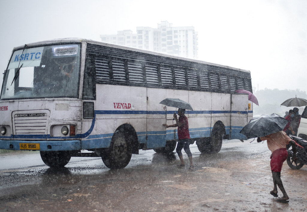 Heavy rains in Kochi, Kerala. Representative image. (AP Photo/ R S Iyer)